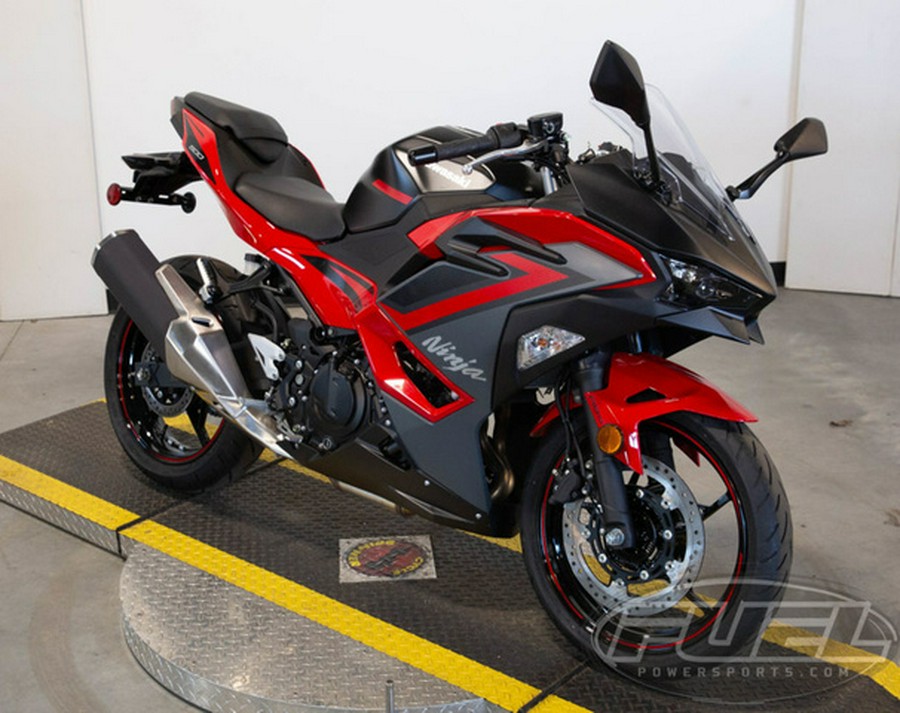 2024 Kawasaki Ninja 500 ABS Passion Red/Metallic Flat Spark Bla