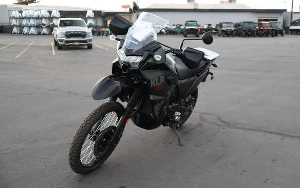 2025 Kawasaki KLR®650 Metallic Matte Old School Green ABS