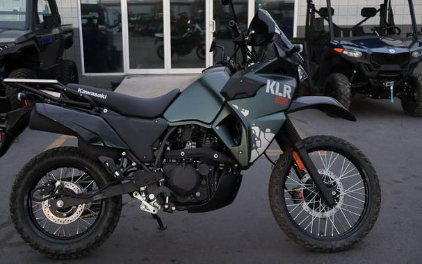 2025 Kawasaki KLR®650 Metallic Matte Old School Green ABS