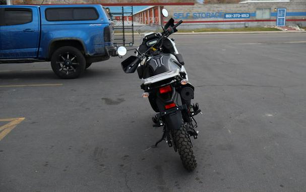 2025 Kawasaki KLR®650 S Pearl Crystal White/Metallic Carbon Gray