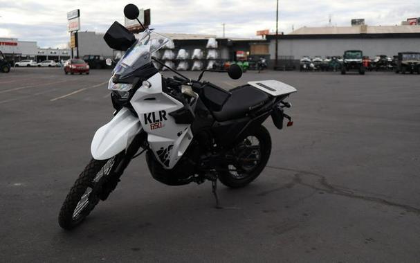2025 Kawasaki KLR®650 S Pearl Crystal White/Metallic Carbon Gray