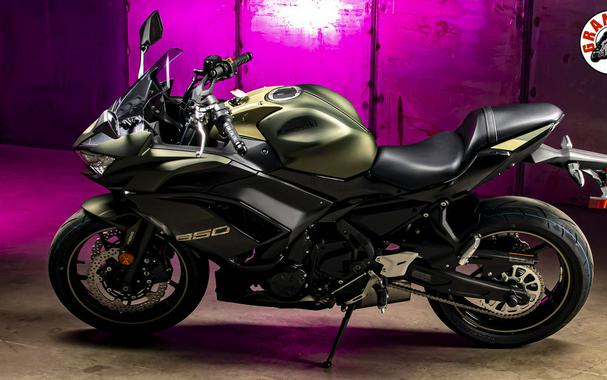 2024 Kawasaki Ninja® 650 Metallic Matte Dark Gray/Metallic Spark Black