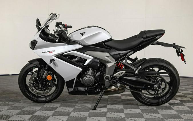 2025 Triumph Daytona 660 Snowdonia White/Sapphire Black 660