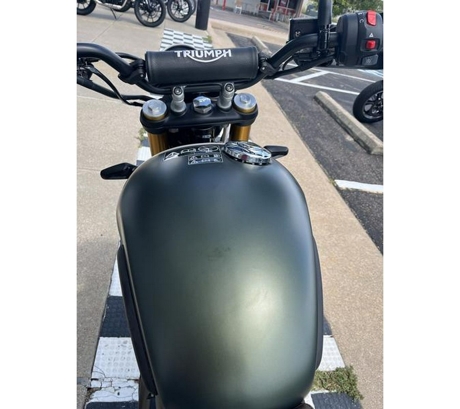 2024 Triumph Scrambler 400 X Matte Khaki Green / Fusion White