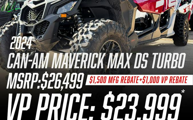 2024 Can-Am® Maverick X3 MAX DS Turbo Fiery Red & Hyper Silver