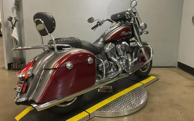 2018 Indian Motorcycle® Springfield® ABS Steel Gray over Burgundy Metallic