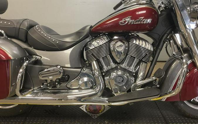 2018 Indian Motorcycle® Springfield® ABS Steel Gray over Burgundy Metallic