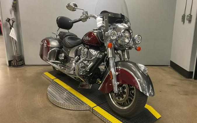 2018 Indian Motorcycle® Springfield® ABS Steel Gray over Burgundy Metallic