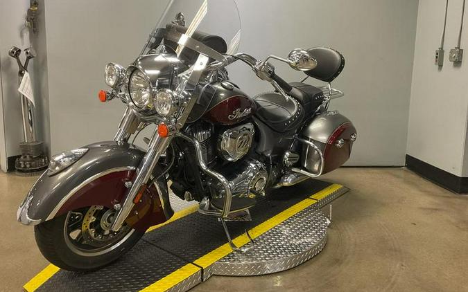 2018 Indian Motorcycle® Springfield® ABS Steel Gray over Burgundy Metallic