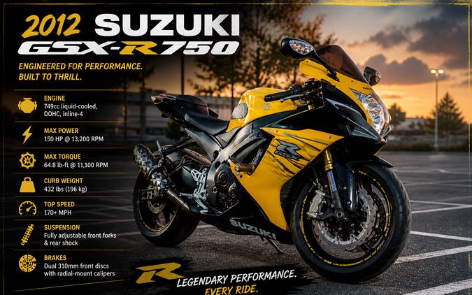 2012 SUZUKI GSX-R750L1 - F102275