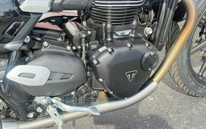 2025 Triumph Speed Twin 900 Pure White/Maui Blue/Tangerine Orange - E7490T
