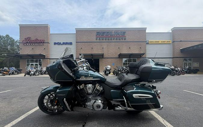 2026 Indian Pursuit Limited 112 w/PowerBand Audio Cascade Green with Black Metallic
