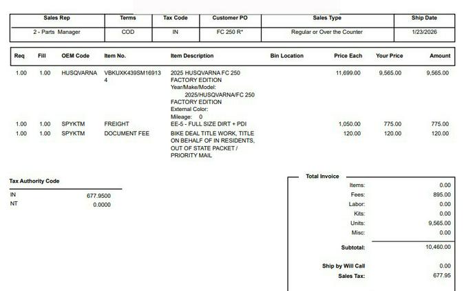 2025 Husqvarna Motorcycles FC 250 Rockstar Edition