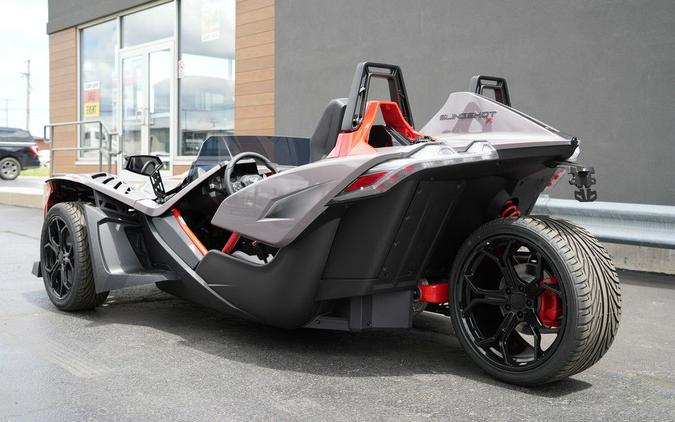 2026 Polaris Slingshot R AutoDrive Radiant Gray with Indy Red Pearl