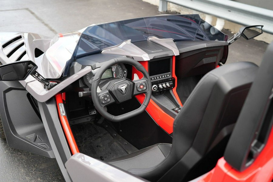 2026 Polaris Slingshot R AutoDrive Radiant Gray with Indy Red Pearl
