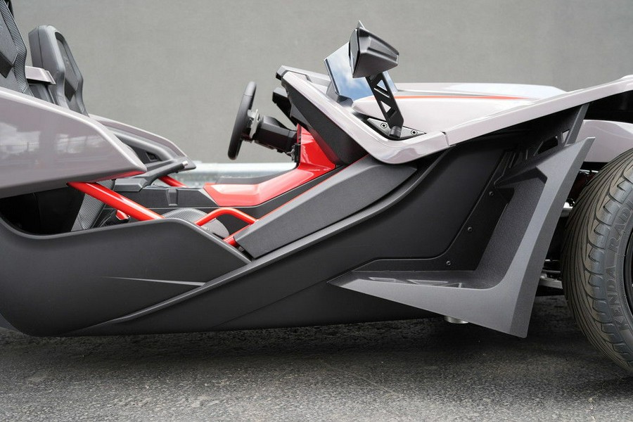 2026 Polaris Slingshot R AutoDrive Radiant Gray with Indy Red Pearl