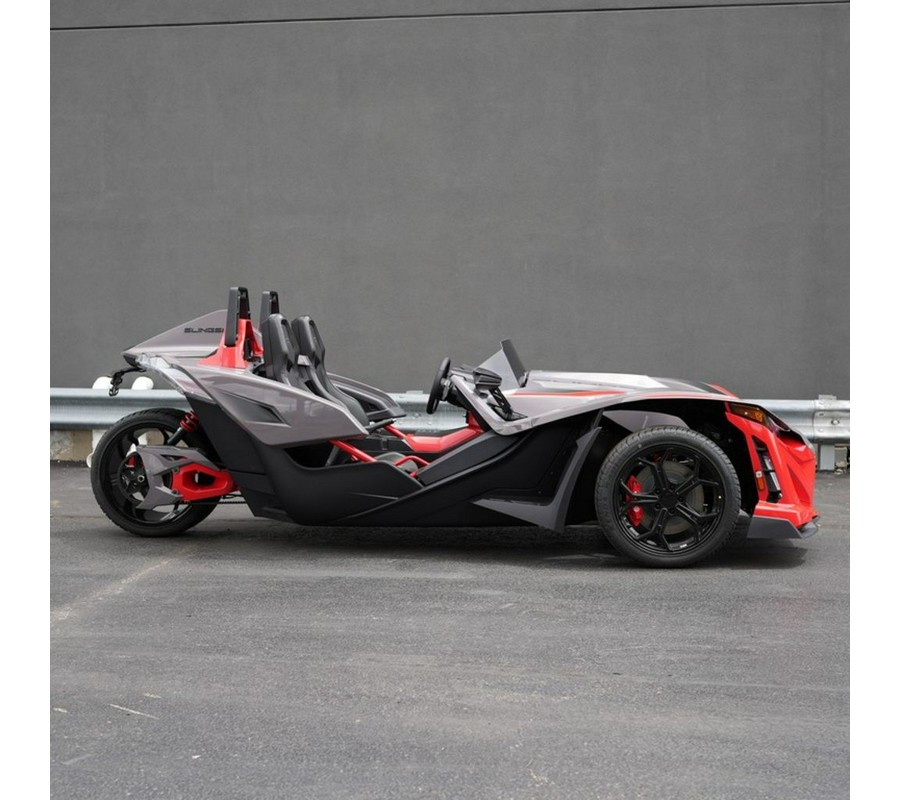 2026 Polaris Slingshot R AutoDrive Radiant Gray with Indy Red Pearl