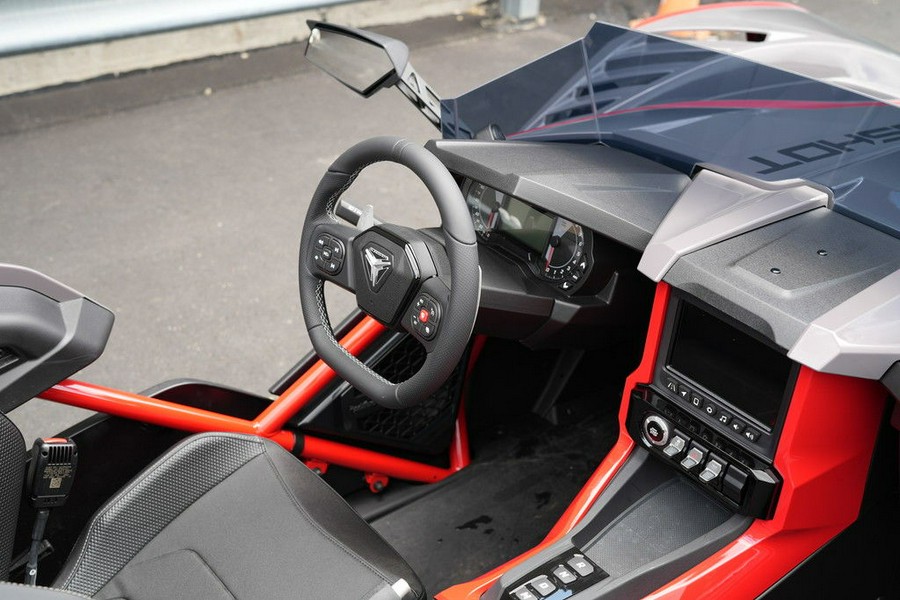 2026 Polaris Slingshot R AutoDrive Radiant Gray with Indy Red Pearl