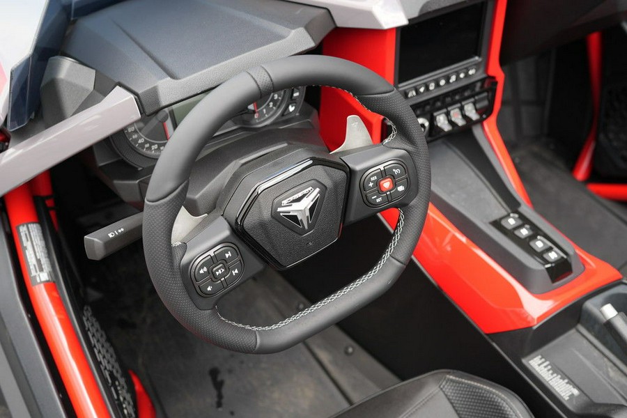2026 Polaris Slingshot R AutoDrive Radiant Gray with Indy Red Pearl