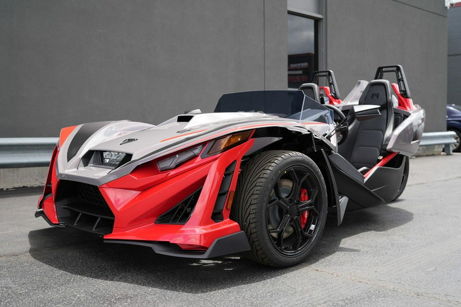 2026 Polaris Slingshot R AutoDrive Radiant Gray with Indy Red Pearl