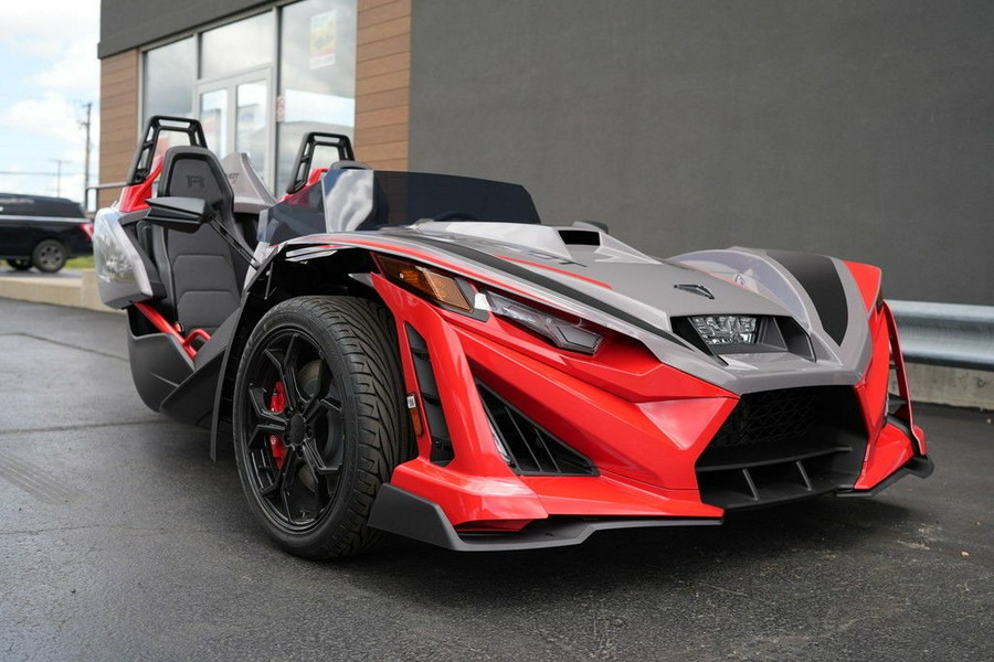 2026 Polaris Slingshot R AutoDrive Radiant Gray with Indy Red Pearl