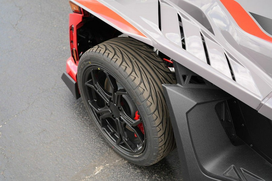 2026 Polaris Slingshot R AutoDrive Radiant Gray with Indy Red Pearl