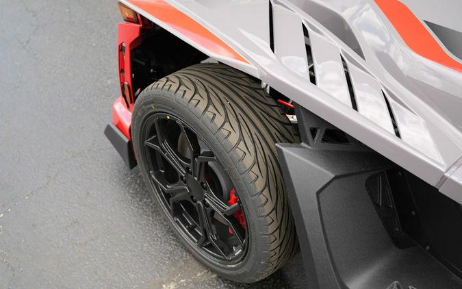 2026 Polaris Slingshot R AutoDrive Radiant Gray with Indy Red Pearl