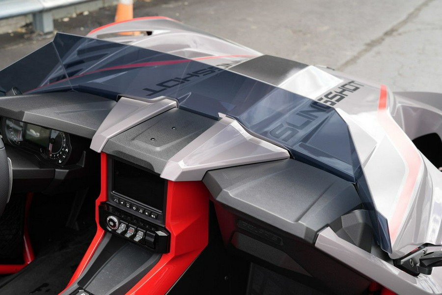 2026 Polaris Slingshot R AutoDrive Radiant Gray with Indy Red Pearl