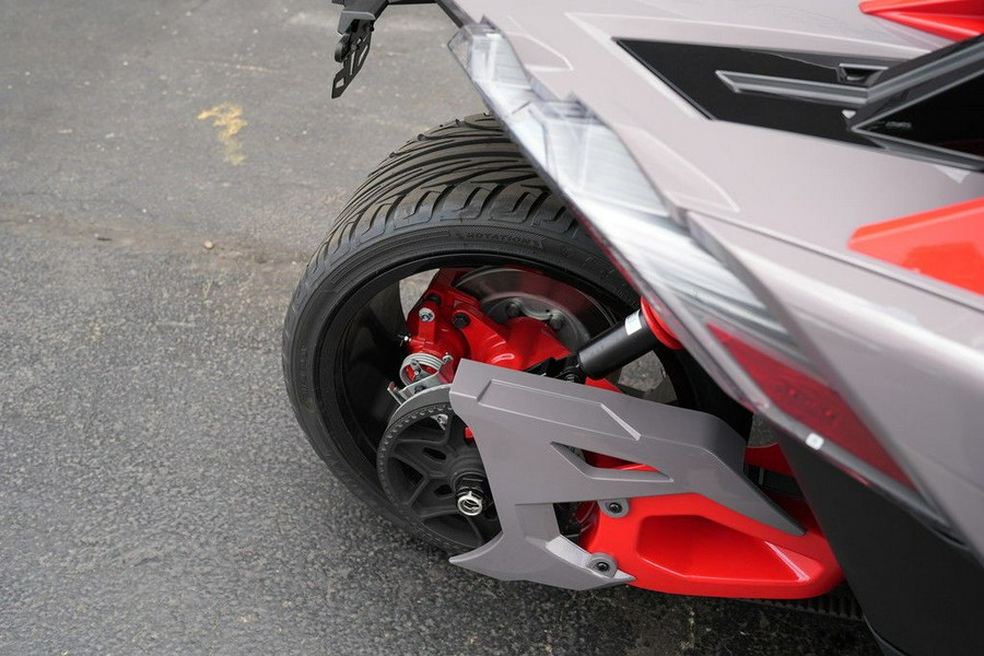 2026 Polaris Slingshot R AutoDrive Radiant Gray with Indy Red Pearl