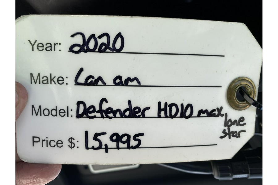 2020 DEFENDER MAX LONESTAR HD10 - Can-Am