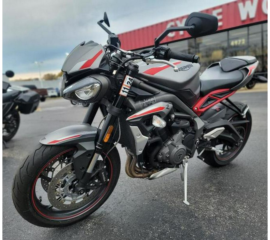 2021 Triumph Street Triple R Matte Silver Ice