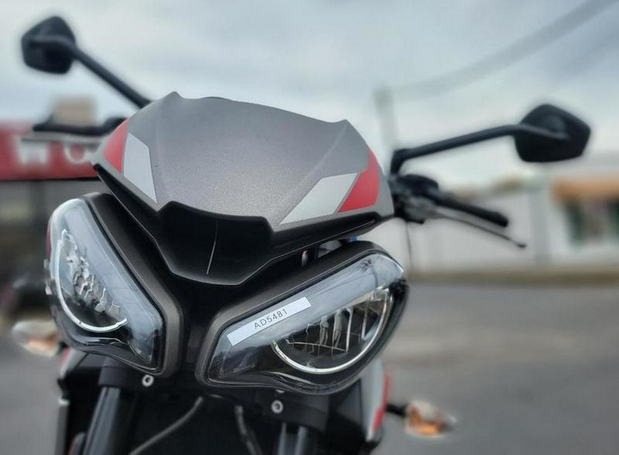 2021 Triumph Street Triple R Matte Silver Ice