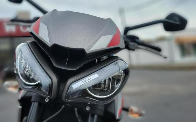 2021 Triumph Street Triple R Matte Silver Ice