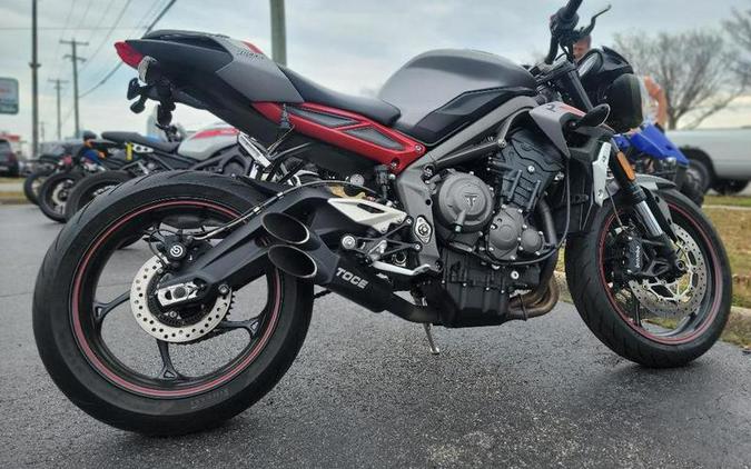 2021 Triumph Street Triple R Matte Silver Ice