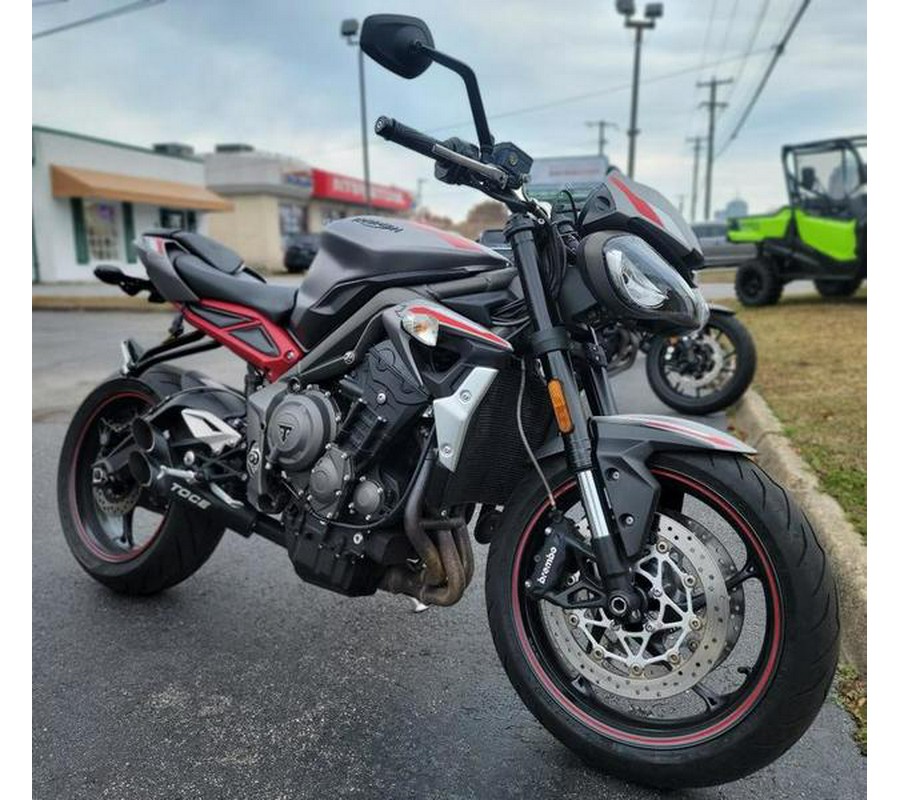 2021 Triumph Street Triple R Matte Silver Ice