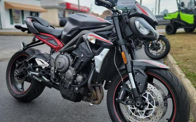 2021 Triumph Street Triple R Matte Silver Ice