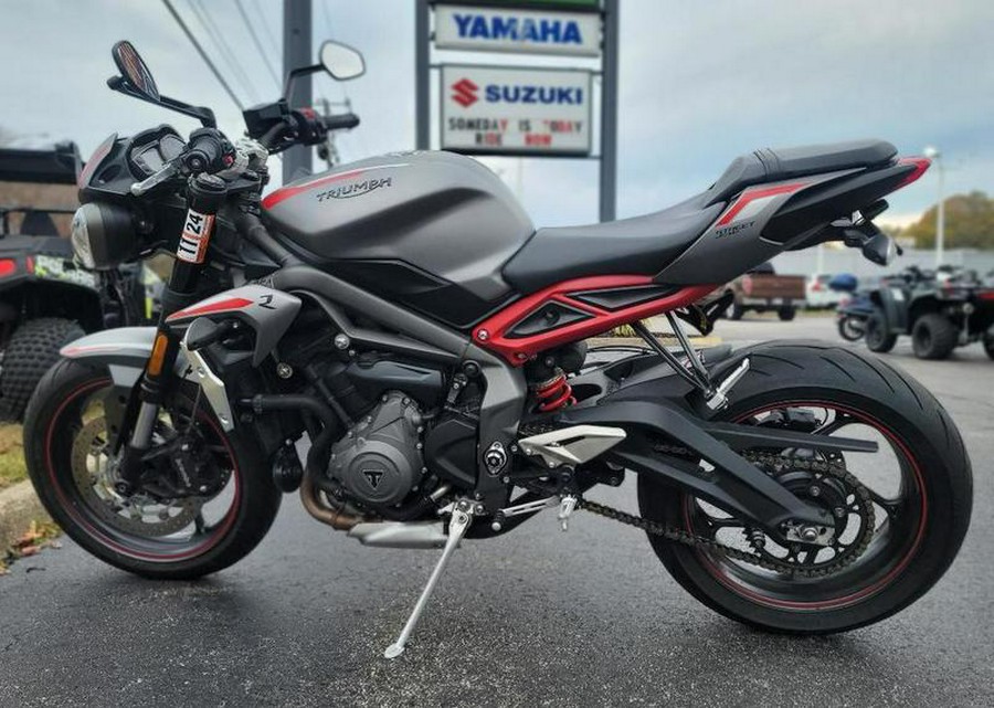 2021 Triumph Street Triple R Matte Silver Ice