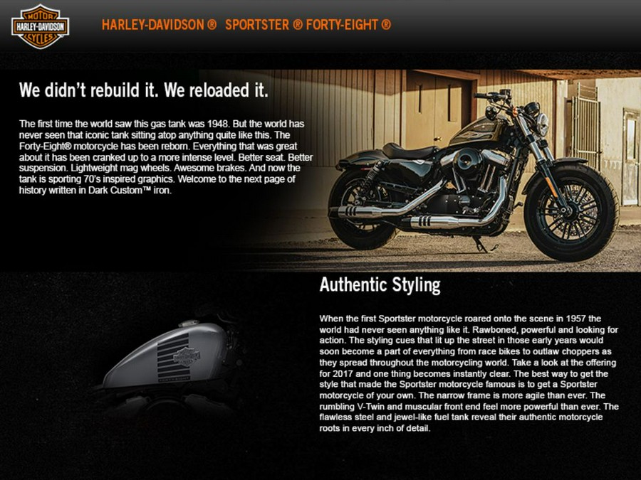 2017 Harley-Davidson® XL1200X - Forty-Eight®