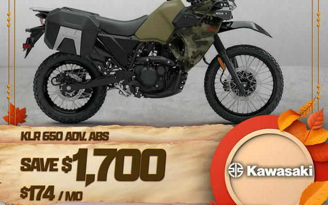 2025 Kawasaki KLR®650 Adventure ABS Cypher Camo Beige