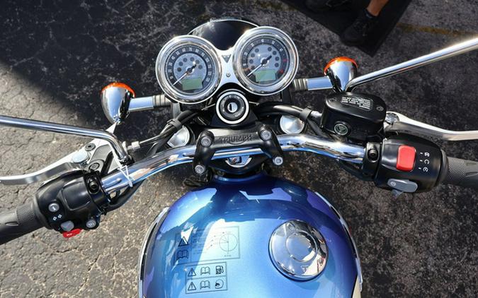 2026 Triumph Bonneville T120 Aegean blue