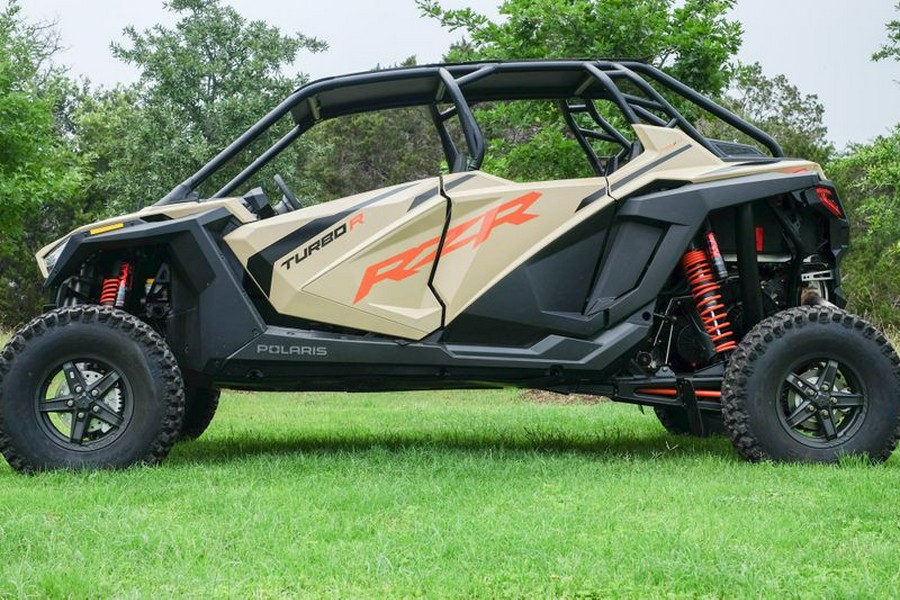 New 2024 POLARIS RZR TURBO R 4 ULTIMATE MILITARY TAN