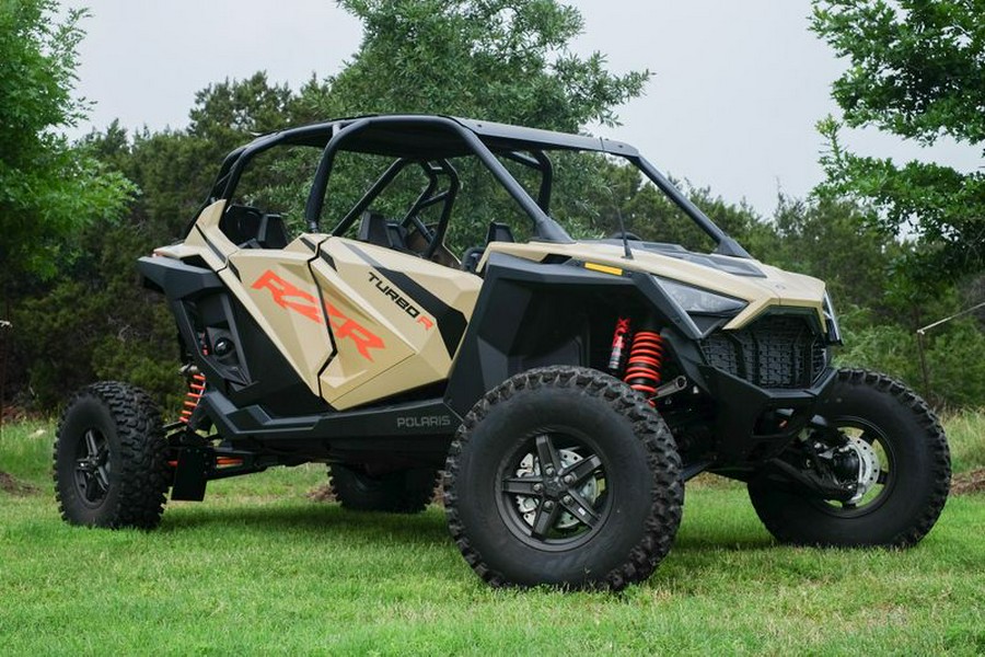 New 2024 POLARIS RZR TURBO R 4 ULTIMATE MILITARY TAN