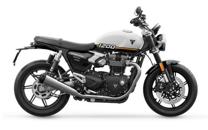 2026 Triumph Speed Twin 1200 Crystal WhiteSapphire Black