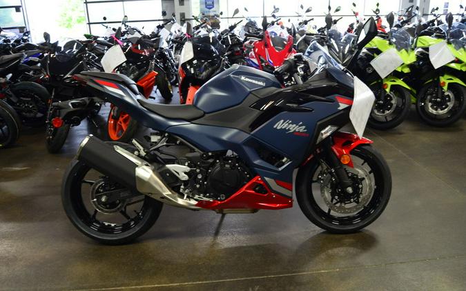 2026 Kawasaki Ninja® 500 ABS Metallic Matte Twilight Blue