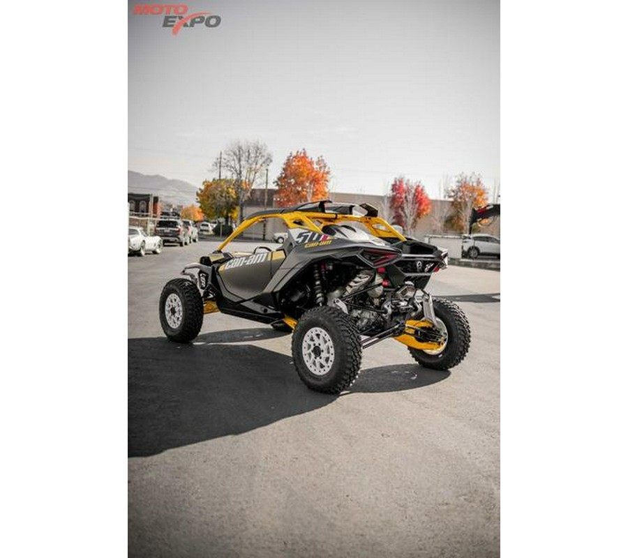 2024 Can-Am® Maverick R X RS with Smart-Shox Carbon Black & Neo Yellow