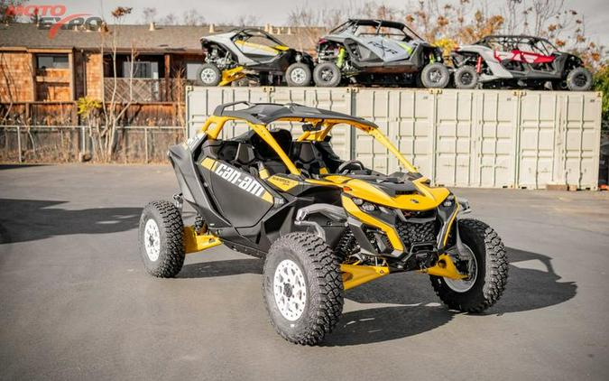 2024 Can-Am® Maverick R X RS with Smart-Shox Carbon Black & Neo Yellow