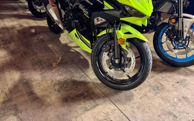 2026 Kawasaki Ninja 500 ABS Metallic Yellowish GreenEbony