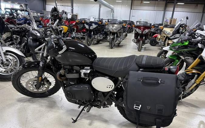 2022 Triumph Street Scrambler Jet Black