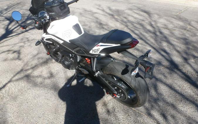2024 Triumph Street Triple 765 R Crystal White
