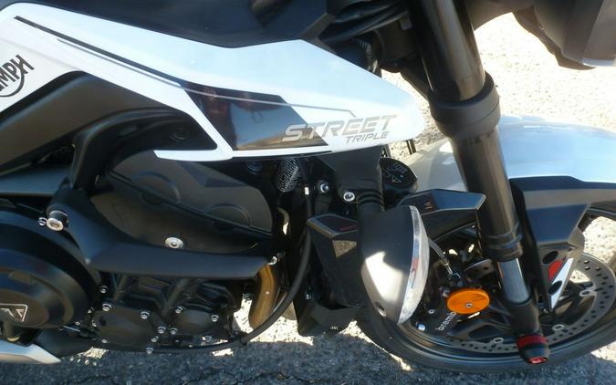 2024 Triumph Street Triple 765 R Crystal White